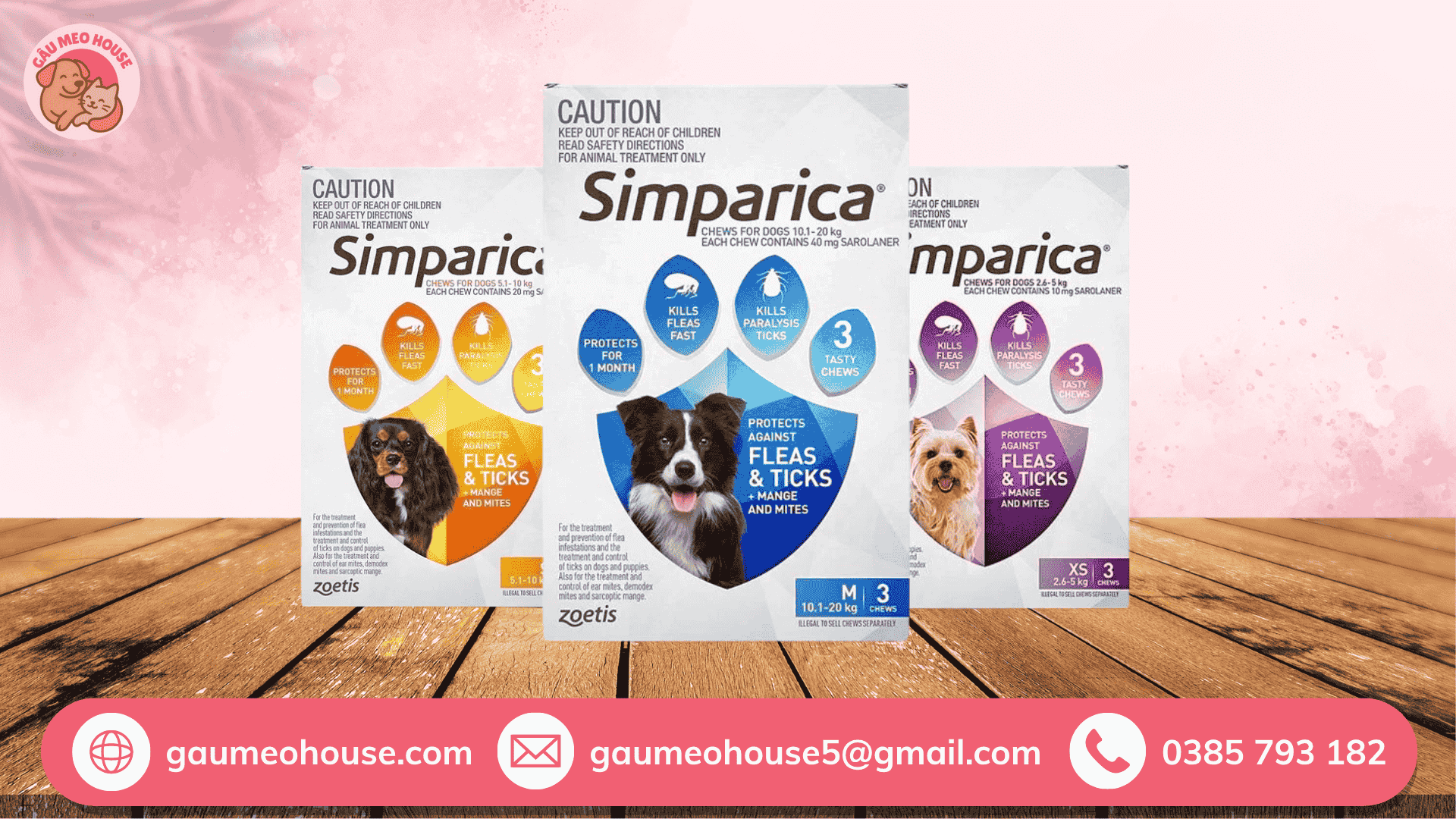 Simparica – Tác động nhanh, hiệu quả ổn định