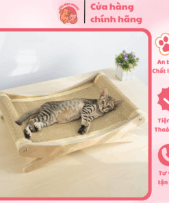 Thảm Võng Mèo IGA Thoáng Khí, Thiết Kế Cong Thoải Mái, Hỗ Trợ Mèo Nghỉ Ngơi
