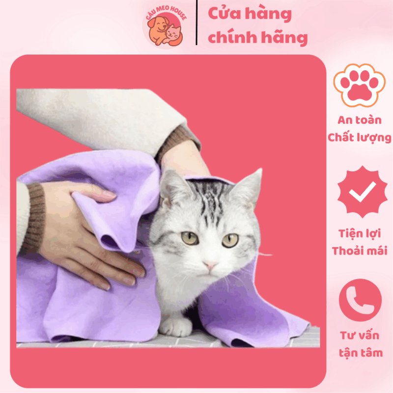 Khăn Tắm Cho Thú Cưng