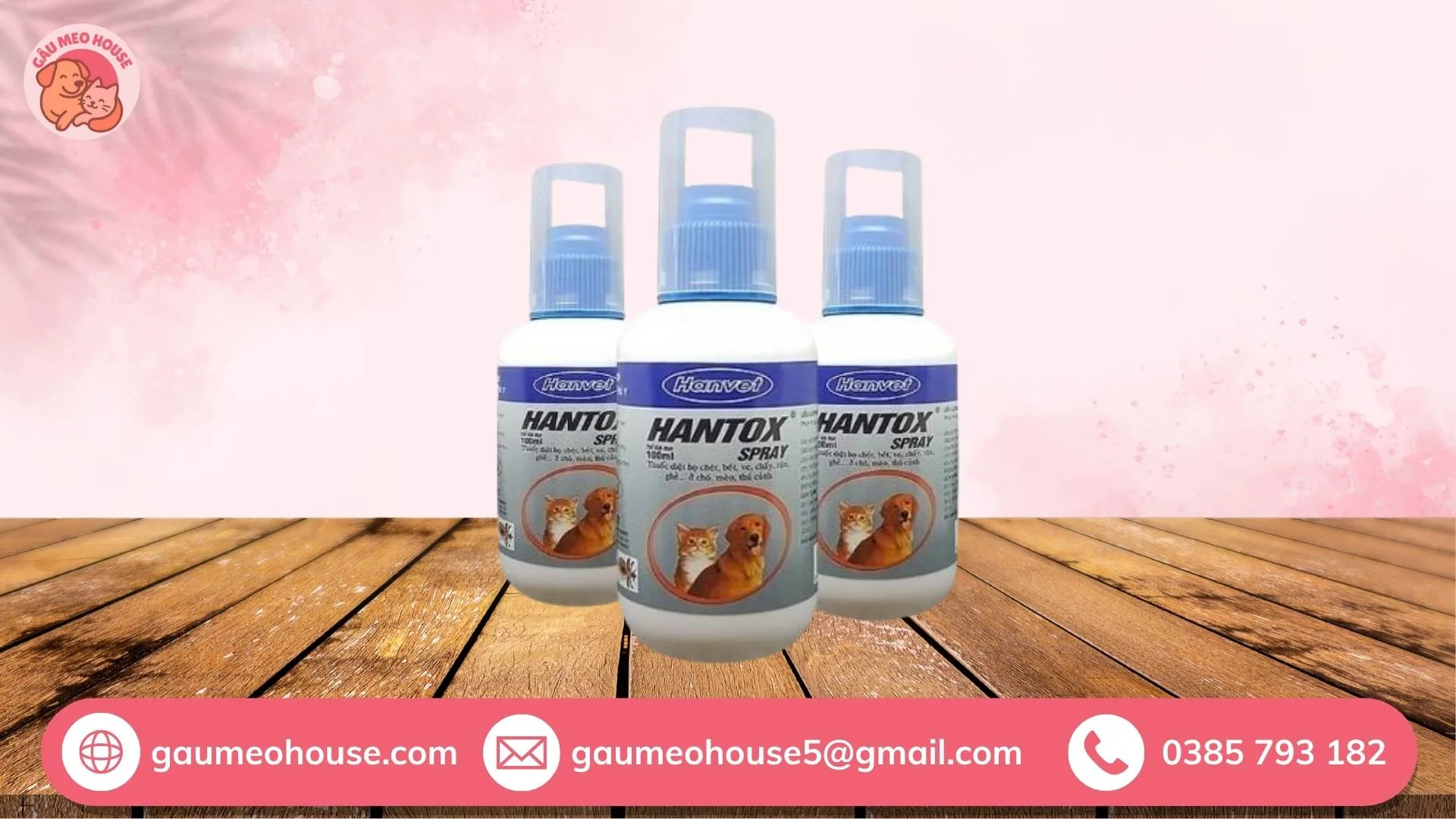 Xịt ve rận Hantox - Thuốc trị ve chó tận gốc