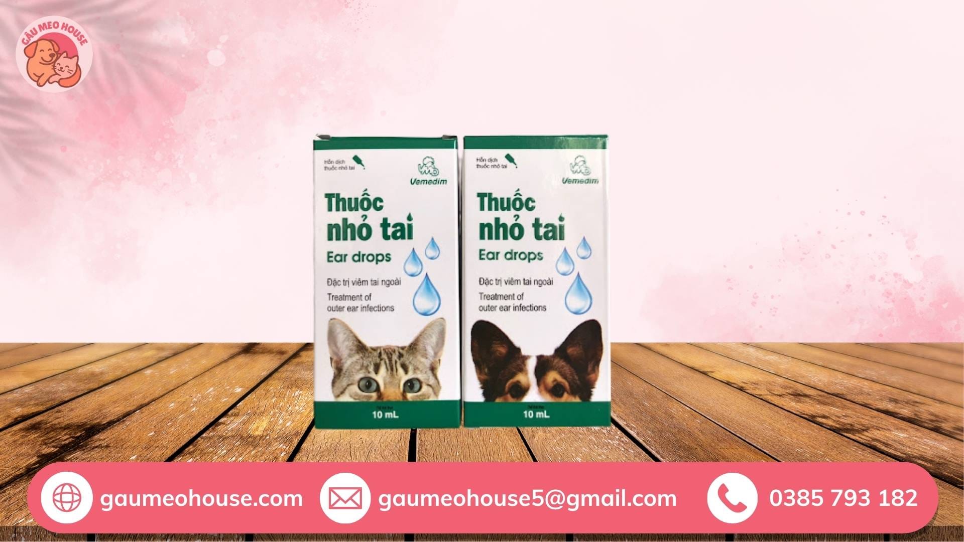 Thuốc nhỏ tai - Thuốc trị ve cho chó mang thai